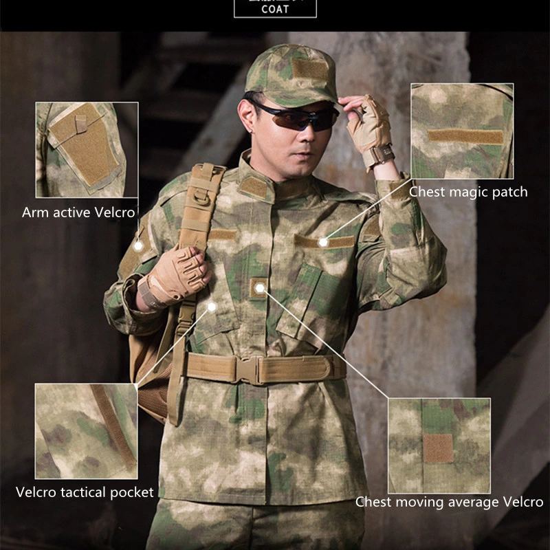 Men Tactical Uniforms Acu Universal Army Combat Suit Camouflage Navy Blue Ribstop Security Guard Uniform Military Style Uniform